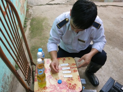 Kiểm tra chất cấm tại các cơ sở giết mổ động vật trên địa bàn tỉnh Lào Cai