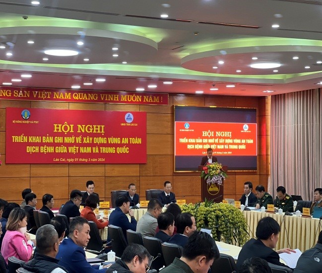Hội nghị triển khai Bản ghi nhớ về xây dựng vùng an toàn dịch bệnh đối với bệnh Lở mồm long móng giữa Việt Nam và Trung Quốc